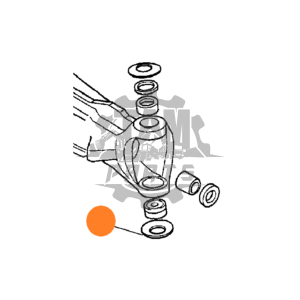 Saiba pivot fuzeta partea inferioara punte fata Komatsu