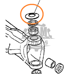 Saiba pivot fuzeta partea superioara punte fata Komatsu
