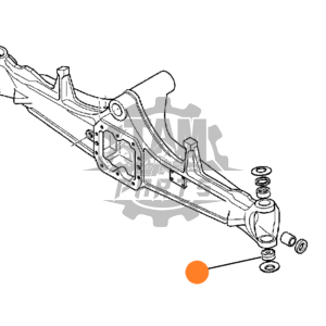Rulment pivot fuzeta partea inferioara punte fata Komatsu