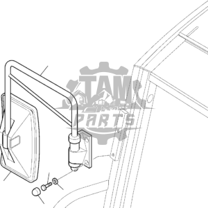 Brat oglinda dreapta Komatsu
