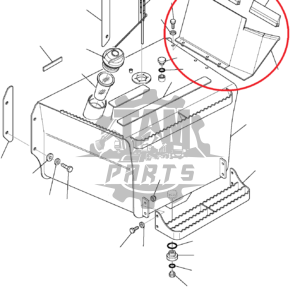 Aparatoare noroi metalica stanga Komatsu