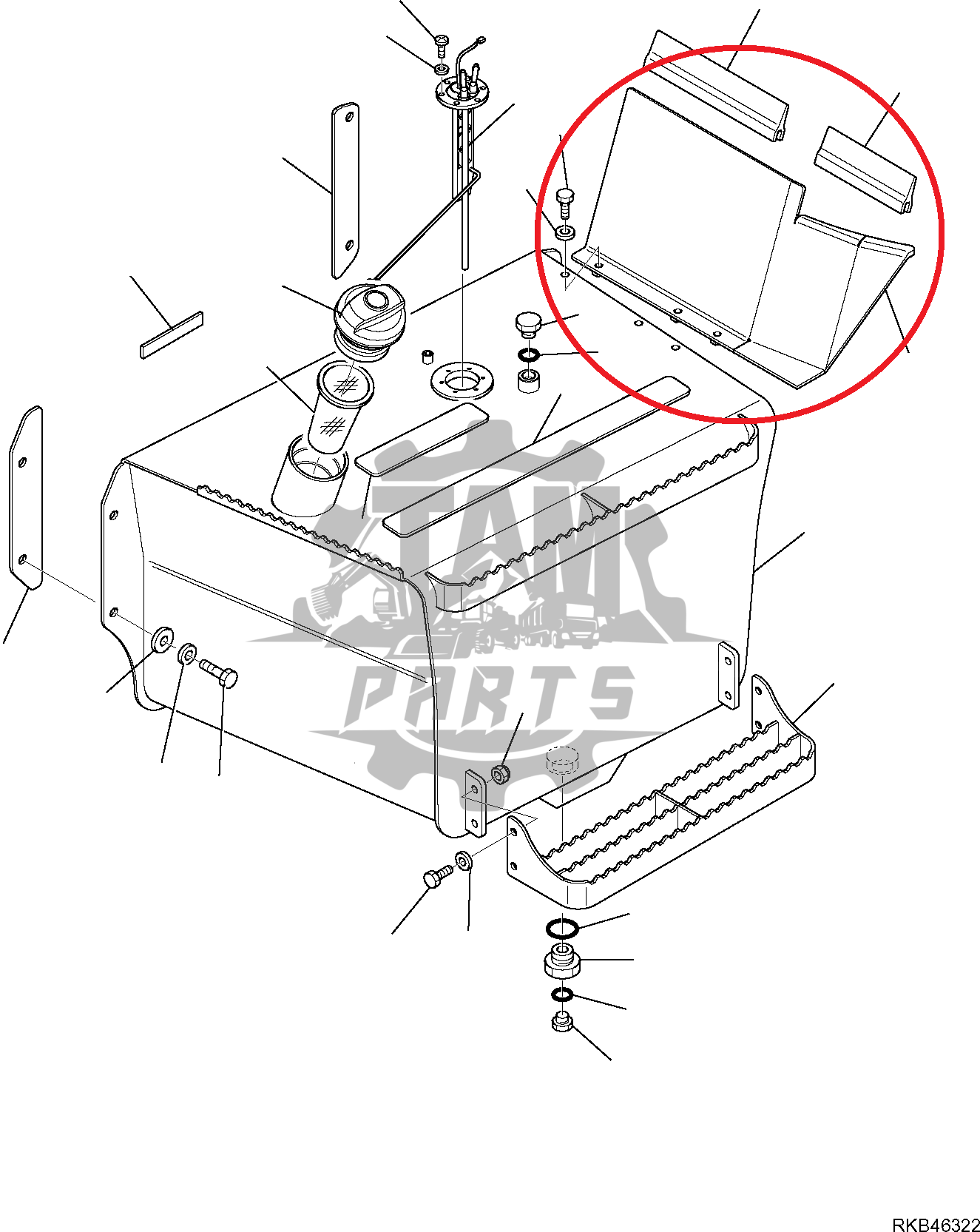 Aparatoare noroi metalica stanga Komatsu
