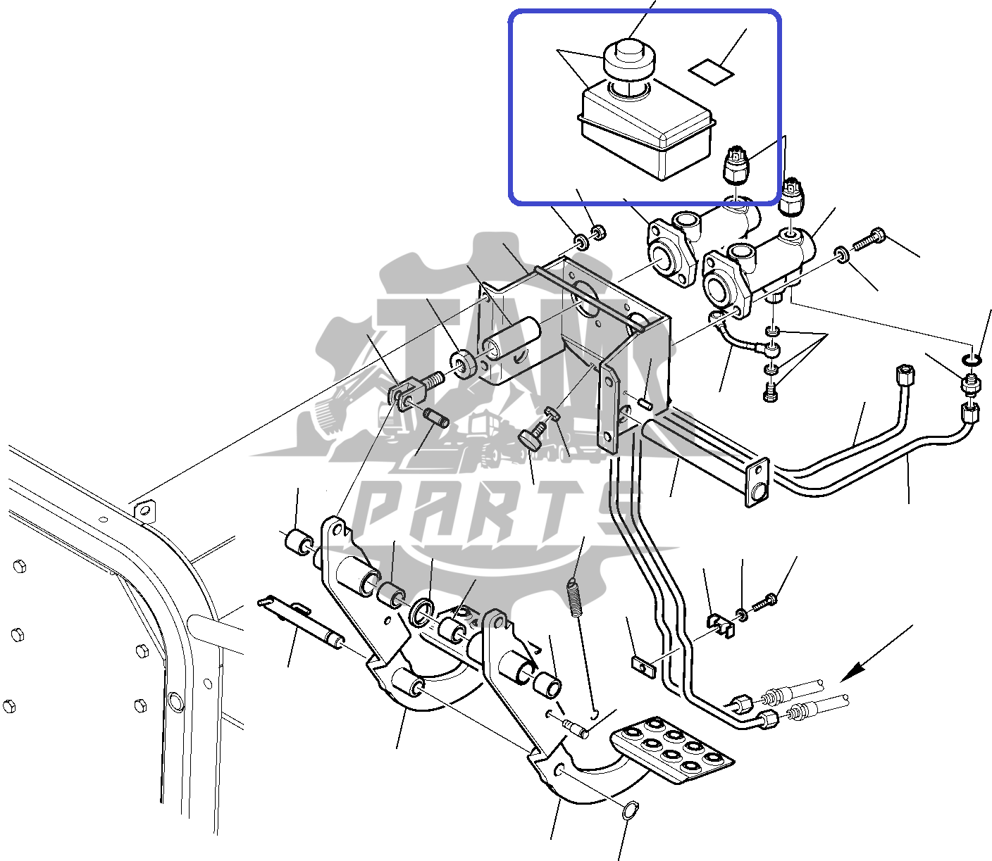 Rezervor lichid de frana Komatsu