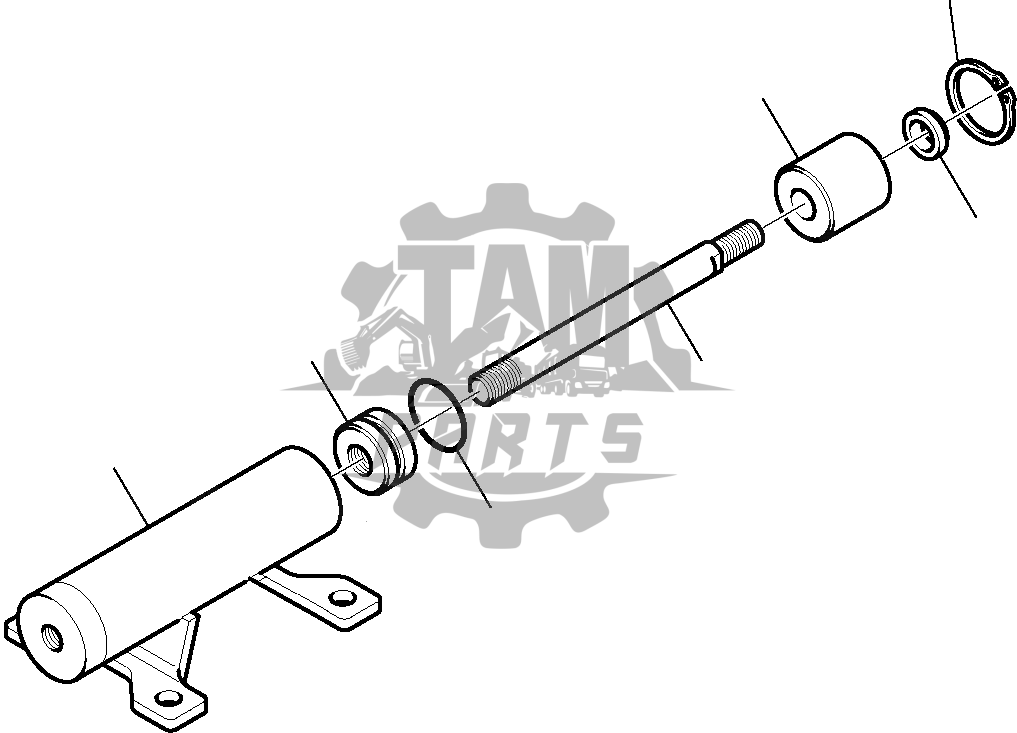 Cilindru blocare / deblocare brat spate Komatsu