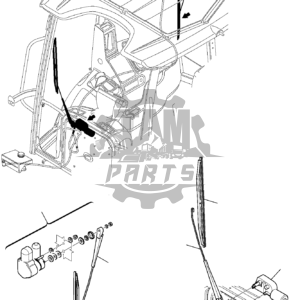 Stergator parbriz fata Komatsu