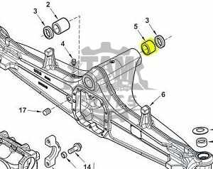 Bucsa punte fata central-fata Komatsu