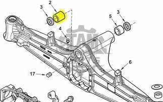 Bucsa punte fata central-spate Komatsu