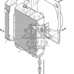 Intercooler (radiator) Komatsu