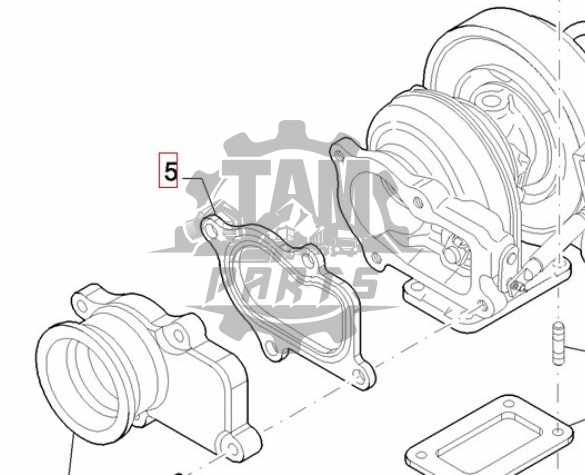 Garnitura turbosuflanta turbo Komatsu