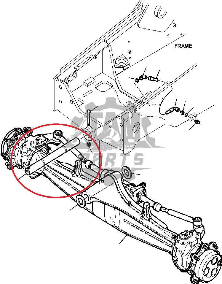 Bolt central punte fata Komatsu