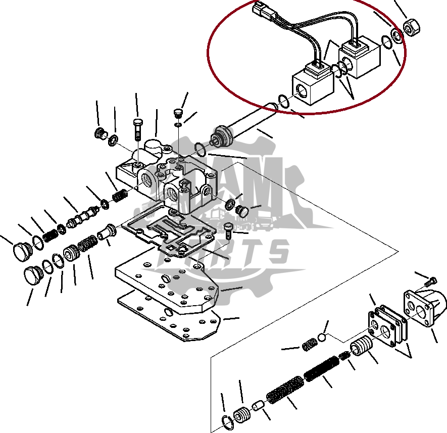 Electrovalva mars / solenoid transmisie Komatsu