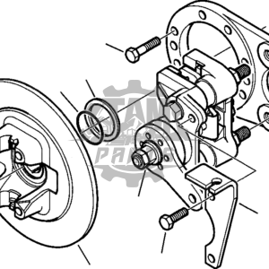 Disc de frana punte spate Komatsu