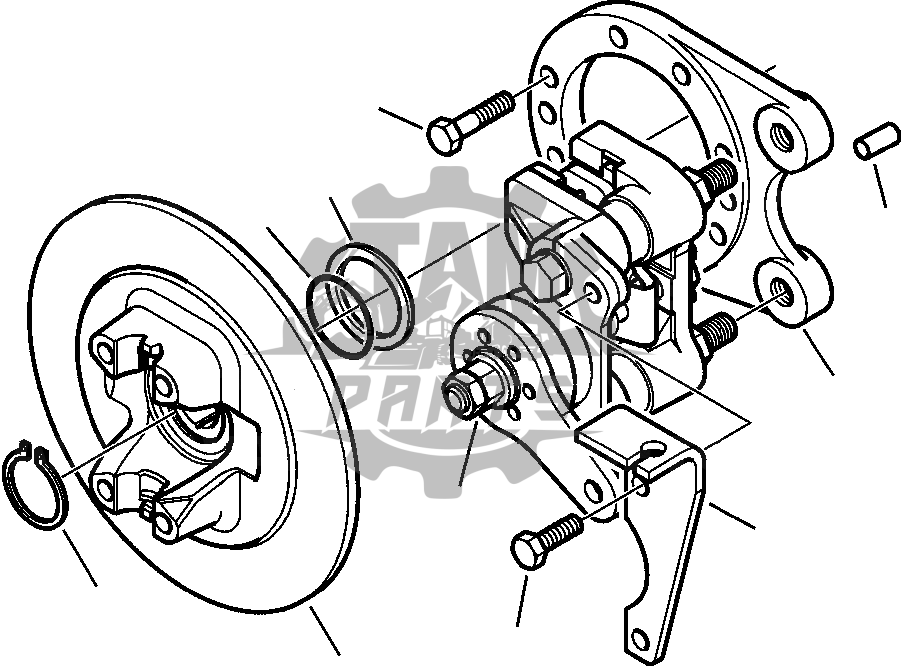 Disc de frana punte spate Komatsu