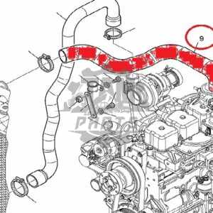 Furtun intercooler superior Komatsu