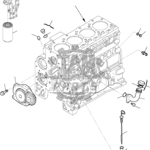 Joja ulei buldoexcavator Komatsu