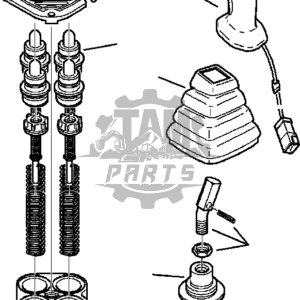 Joystick dreapta comenzi excavator complet Komatsu