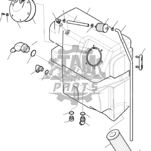 Flansa cu gat rezervor hidraulic Komatsu