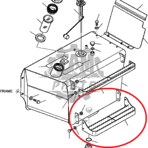 Scarita rezervor inferior combustibil Komatsu