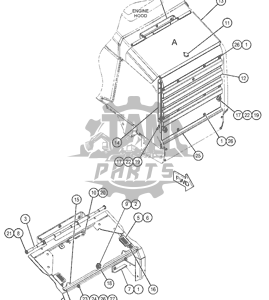 Cadru suport Grila fata caterpillar