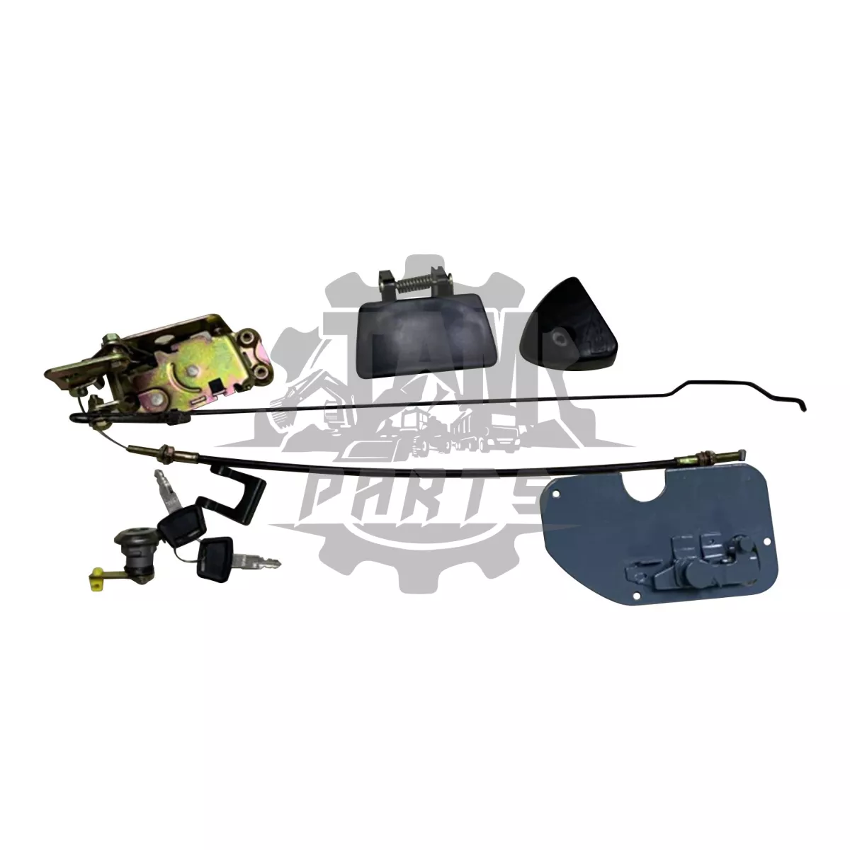 Sistem inchidere usa interior exterior cu maner excavator incarcator Hitachi