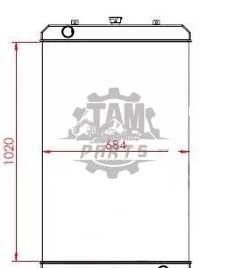 Radiator de apă pentru încărcătorul pe pneuri Hitachi
