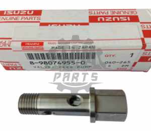 Șurub țeavă pompa de alimentare de combustibil cu supapa excavator Hitachi